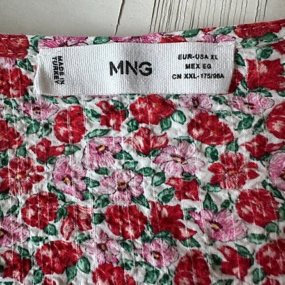EUC - MNG Mango 'Simone' Floral Romper in Fuchsia - Size XL - Picture 13 of 13
